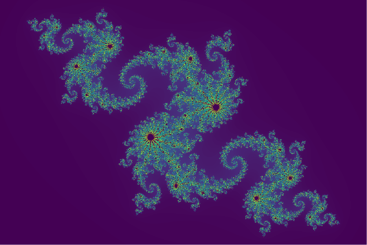 Generated julia set visualization showing complex fractal patterns.